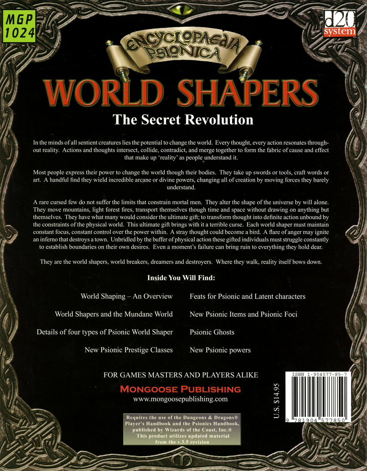 encyclopaedia psionica world shapers pdf