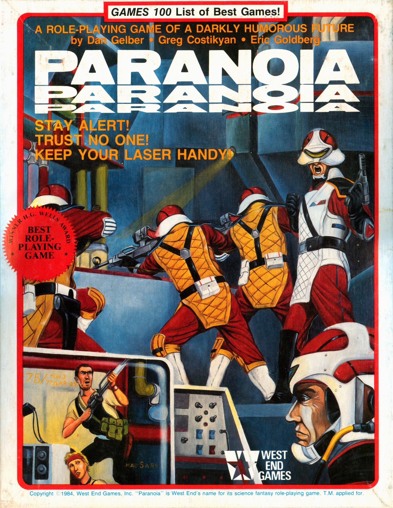 Paranoia - Player Handbook (1984, West End Games) - #98742 - Mindtaker  Miniatures